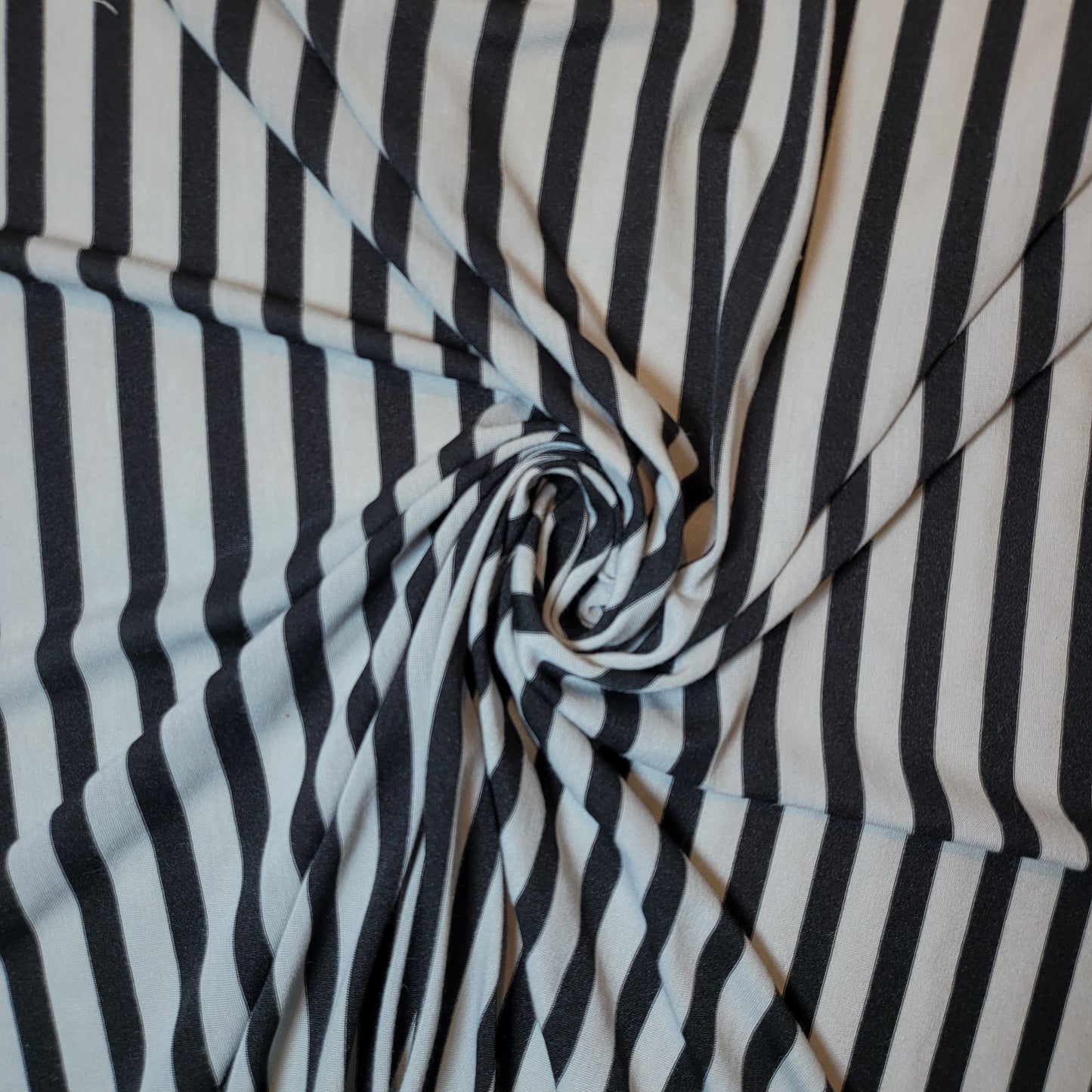 Silver Black Viscose Jersey Dress Craft Costume Material 58" By The Meter