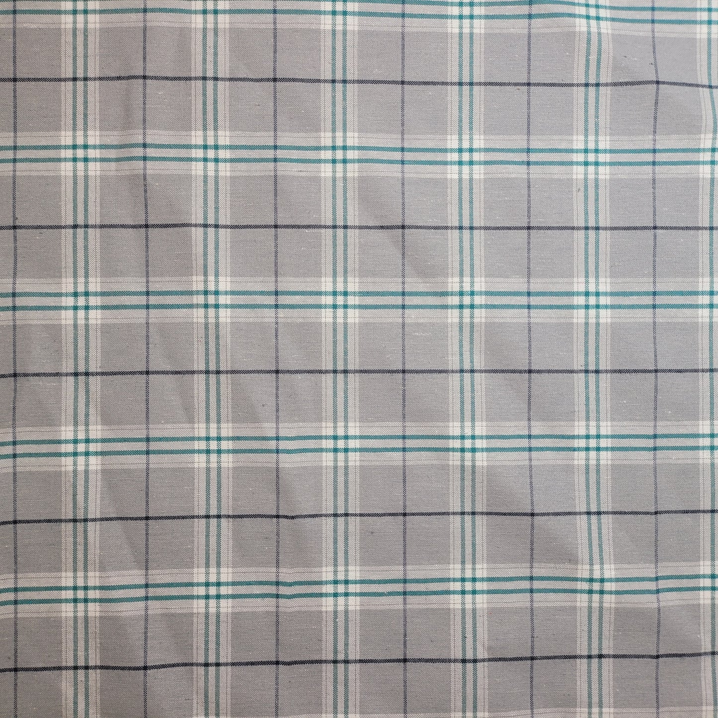 Silver Jade 100% Cotton Tartan Check Plaid / Stripe Dress Fabric Craft Quilting Material 58" By The Meter