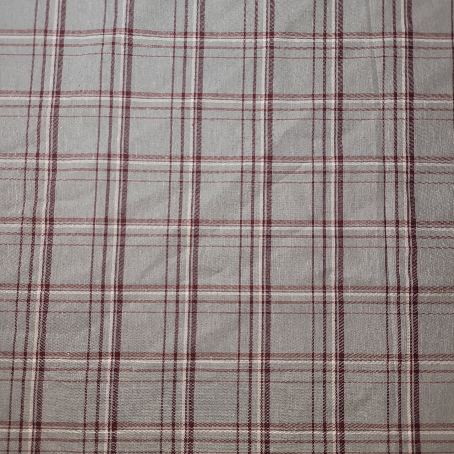 Silber-Kastanienbraun, 100 % Baumwolle, Tartan-Karomuster, kariert/gestreift, Kleiderstoff, Bastel- und Quiltmaterial, 147,3 cm, Meterware