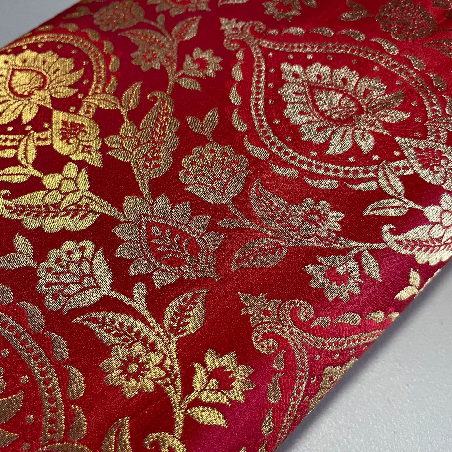 Metallic Floral Weave Brocade Material Dress Craft Costume Fabric 44" Wide By The Meter