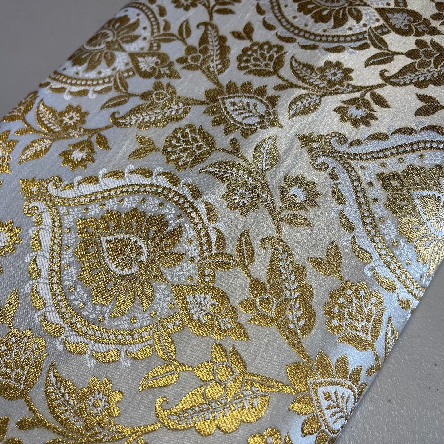 Metallic Floral Weave Brocade Material Dress Craft Costume Fabric 44" Wide By The Meter