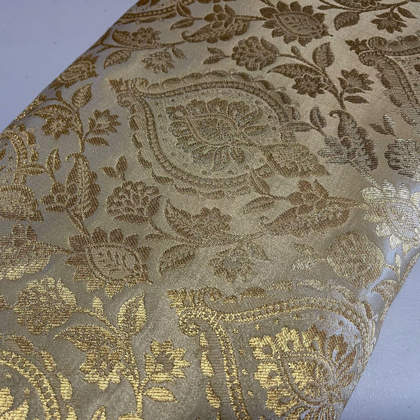 Metallic Floral Weave Brocade Material Dress Craft Costume Fabric 44" Wide By The Meter