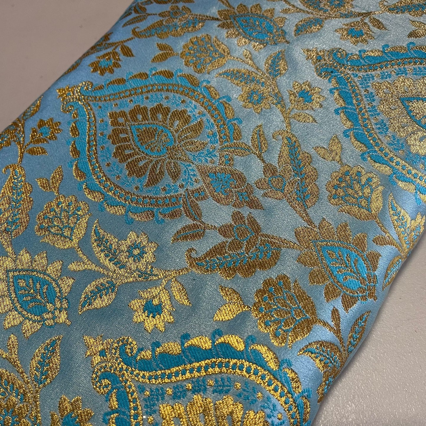Metallic Floral Weave Brocade Material Dress Craft Costume Fabric 44" Wide By The Meter