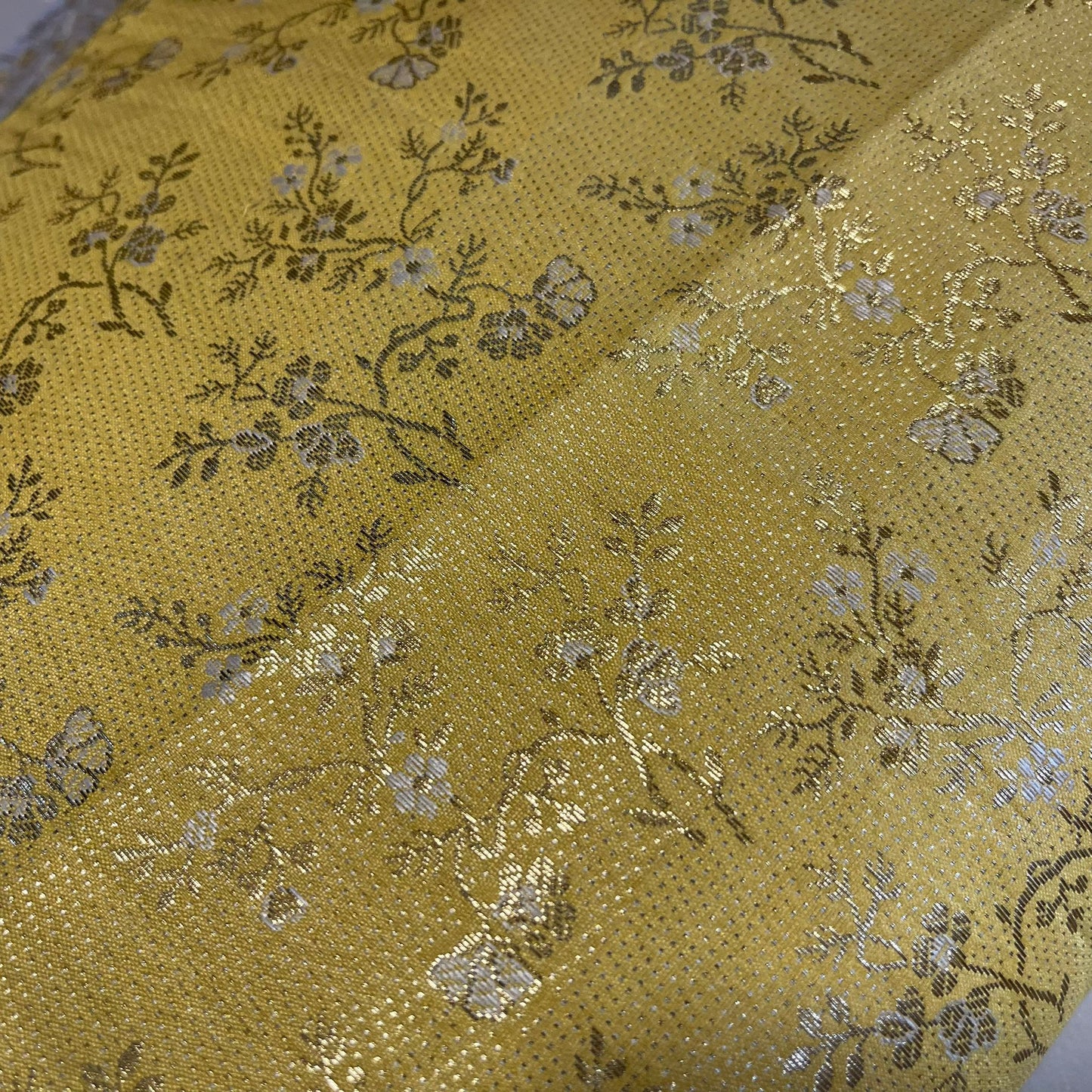 Metallic Floral Blossom Brocade Fabric Dress Craft Costume Material 44" Wide By The Meter
