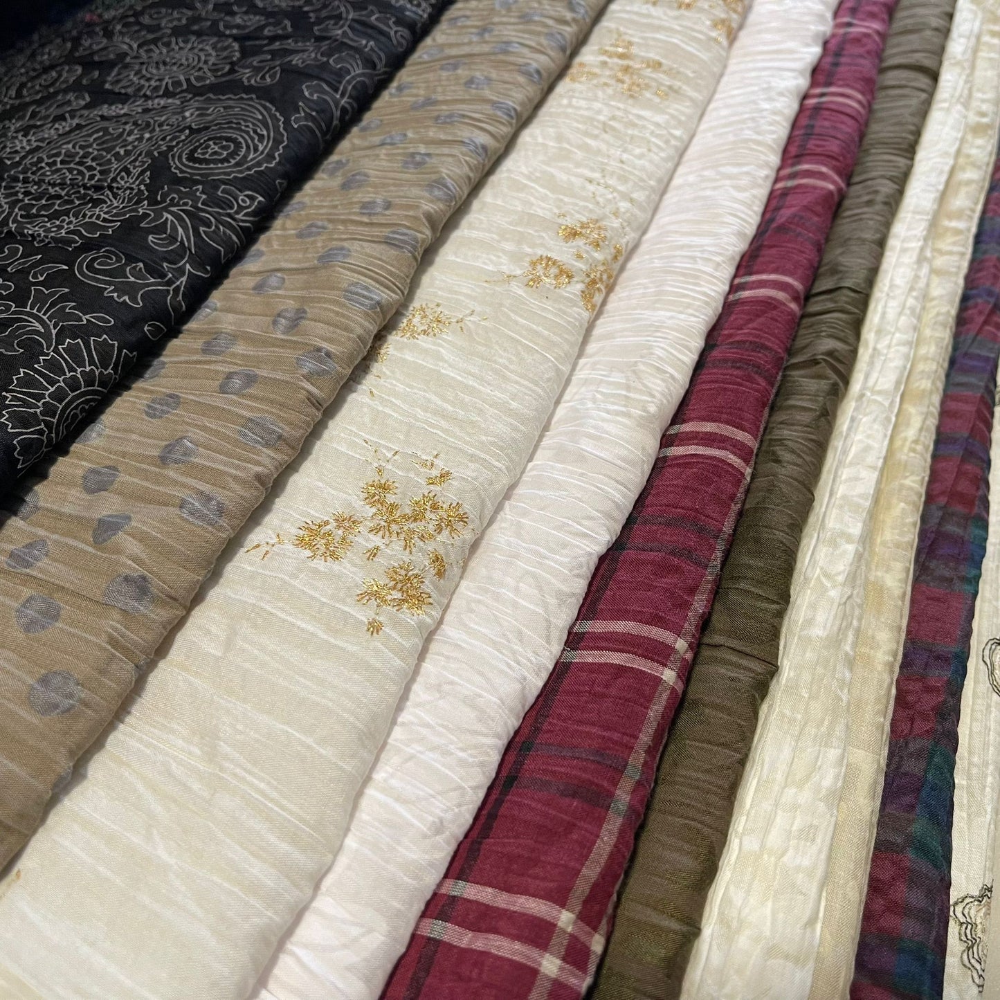 100% Cotton Crush Fabric Crinkle Craft Dress Costume Material 50 " Wide By The Meter