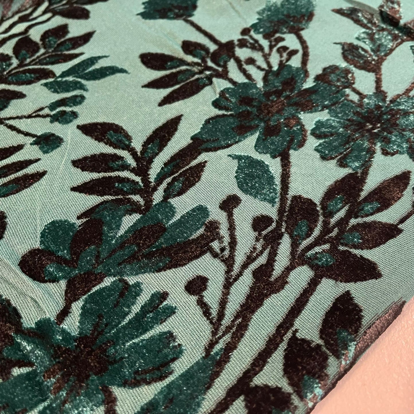 Premium Velvet Velour Floral Devore Dress Craft Fabric Material 58" By The Meter