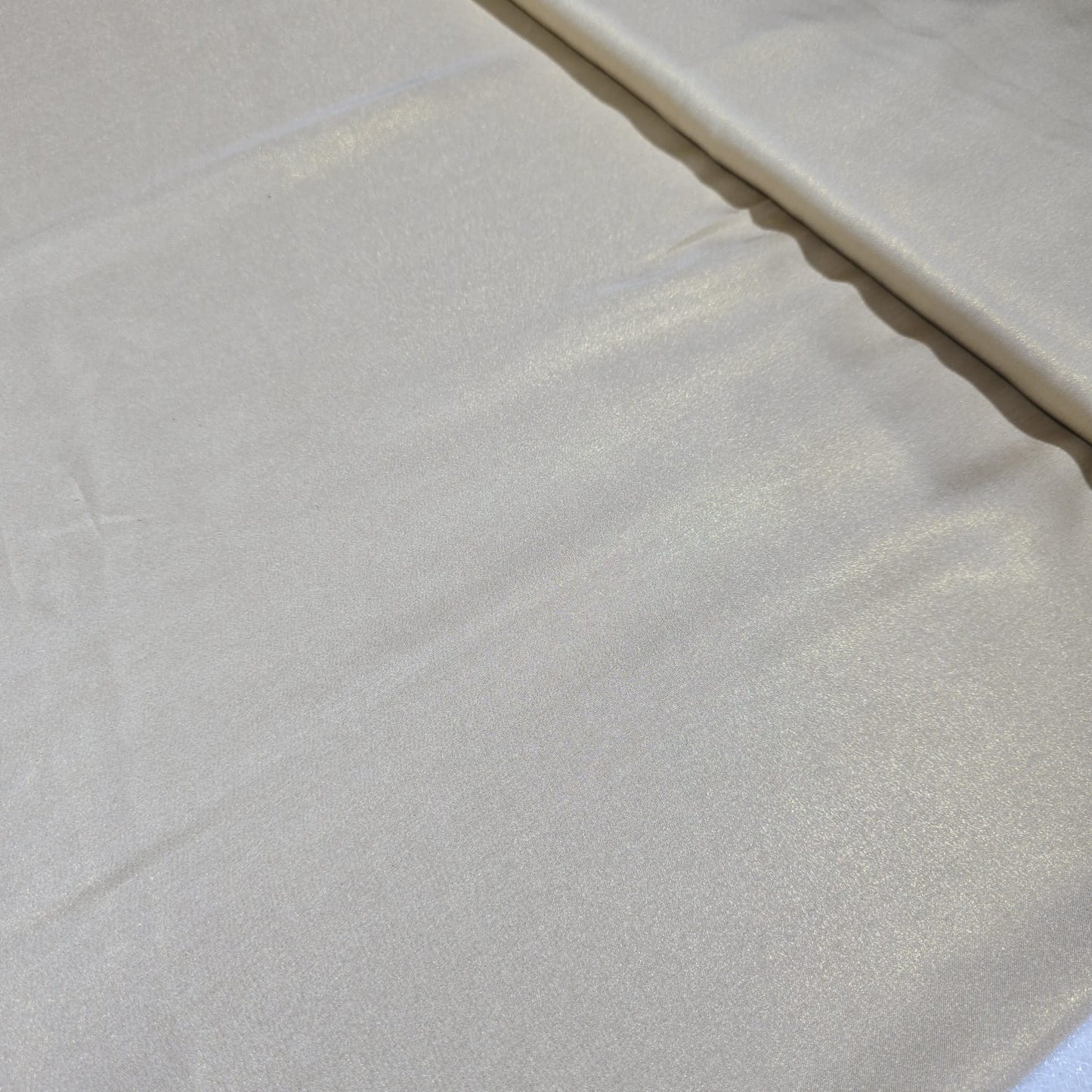 Gold Shimmer Chiffon Fabric – Champagne Gold | Lightweight Sparkle Dress Fabric by the Metre