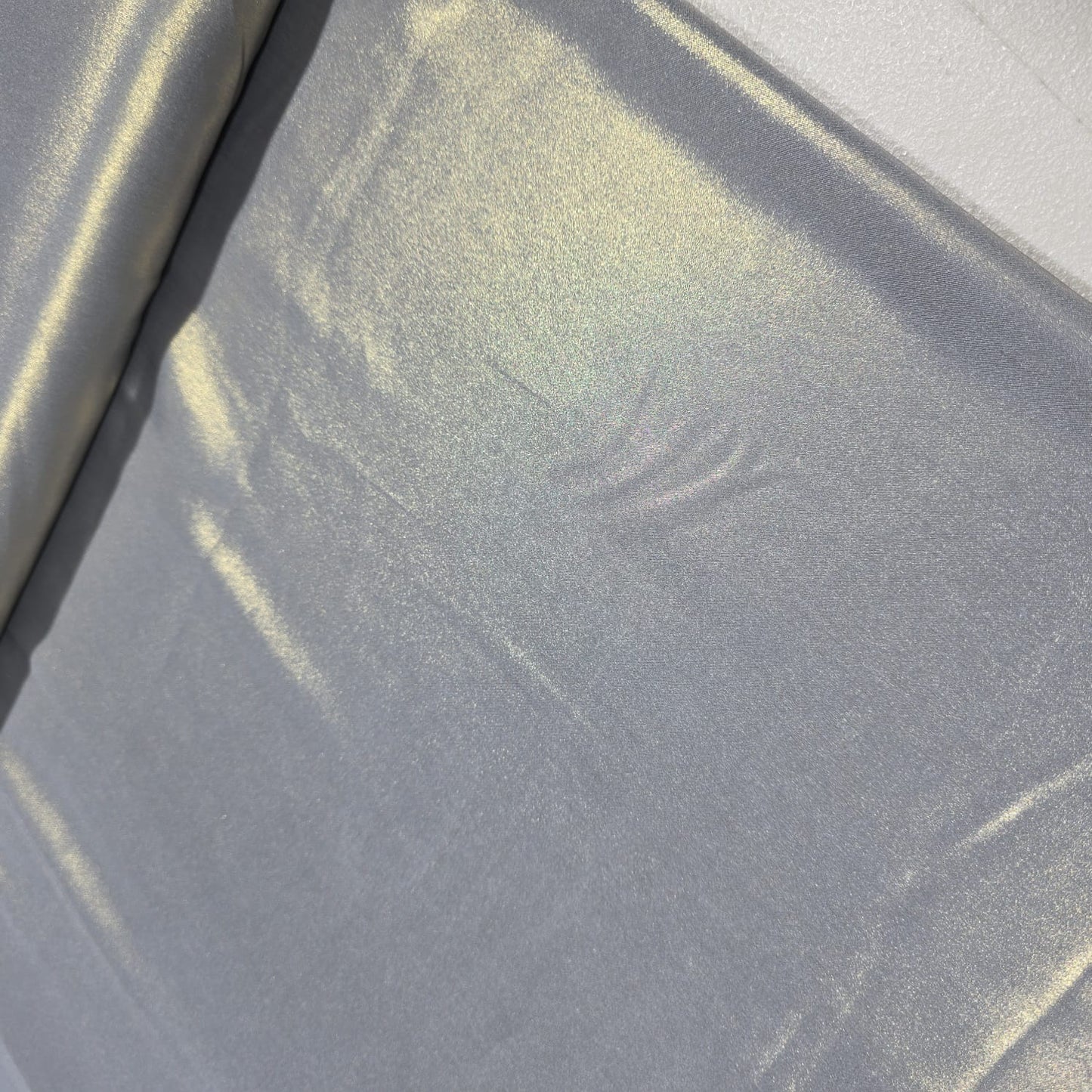 Grey Shimmer Chiffon Fabric – Luxury Lightweight Dress Fabric by the Metre