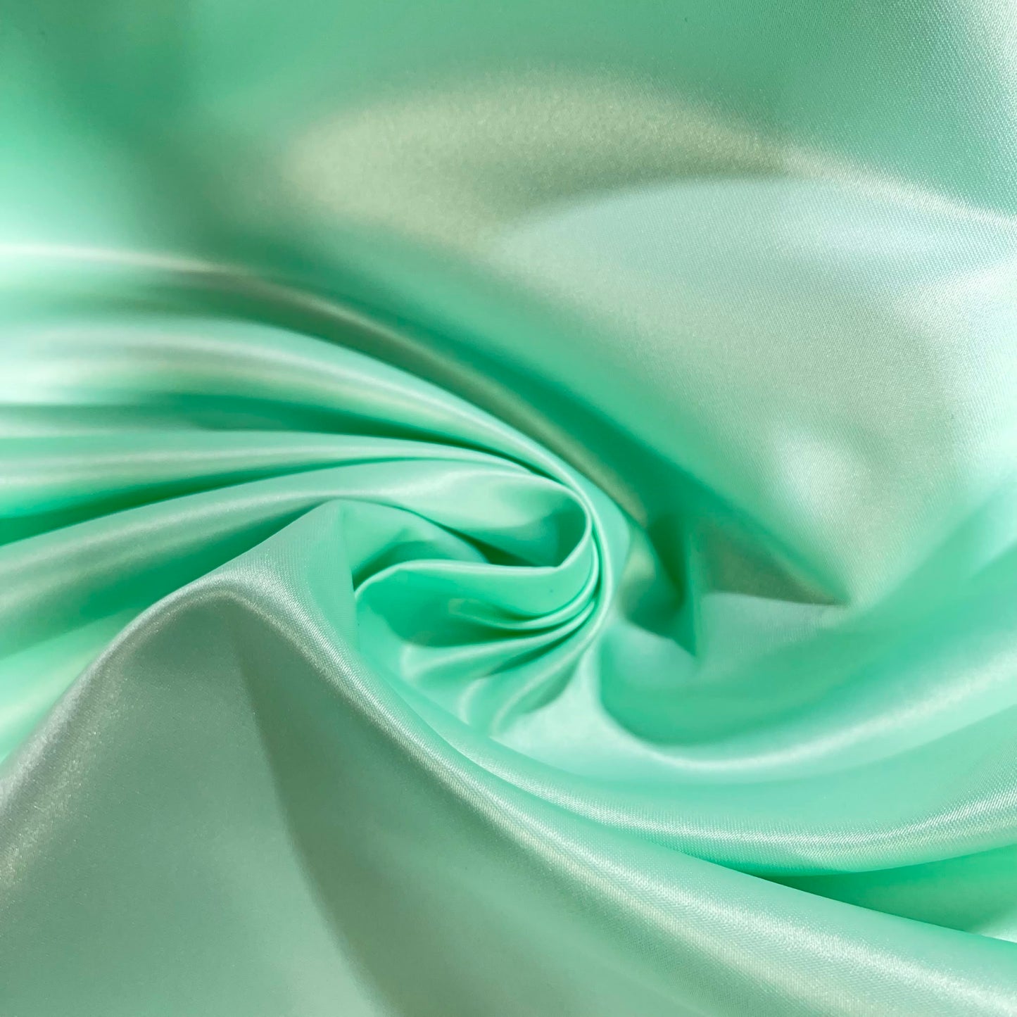 Mint Green Heavyweight Dull Duchess Satin Fabric – Luxury Bridal & Dress Fabric 58" Wide by the Meter