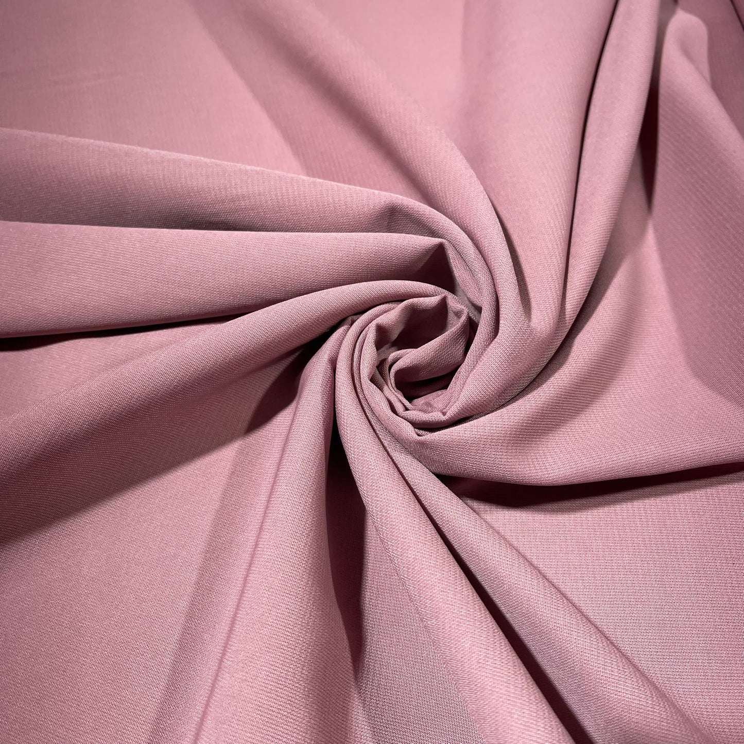 Dusty Rose Plain Peach-Skin Powder Touch Crepe Fabric – 150cm Wide – By the Metre