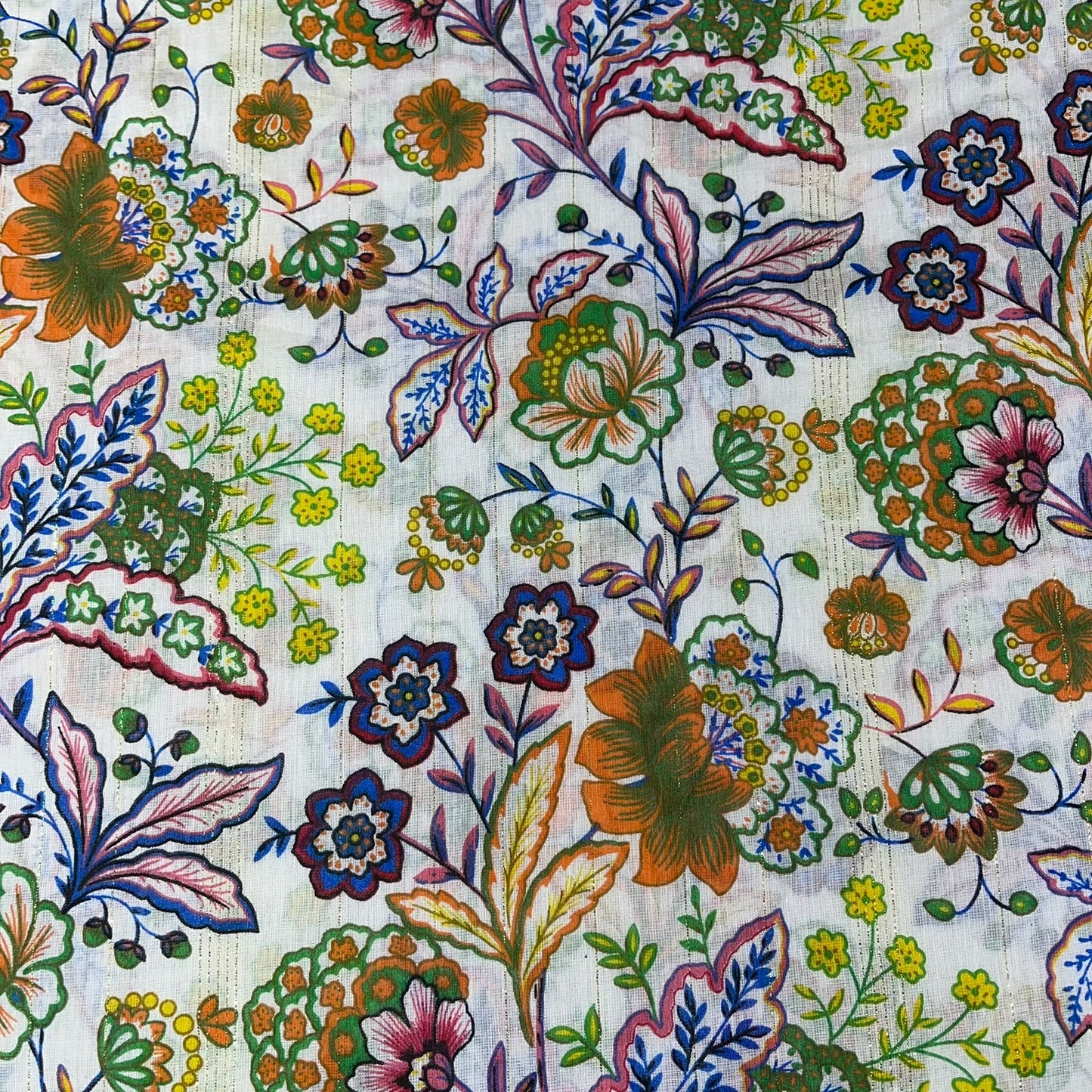 Garden Floral 100% Cotton Quilting Dress Craft Costume Fabric 58" Wide By The Meter