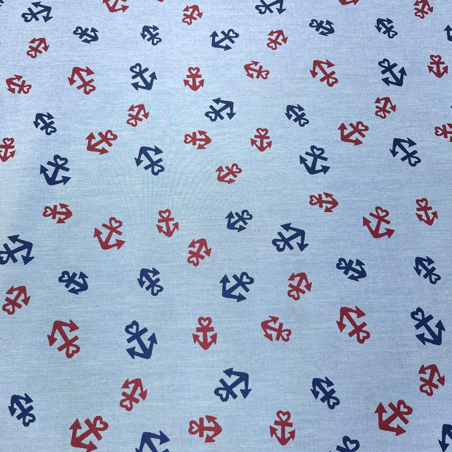 Nautical Anchor 100% Cotton Quilting Dress Craft Costume Fabric 58" Wide By The Meter