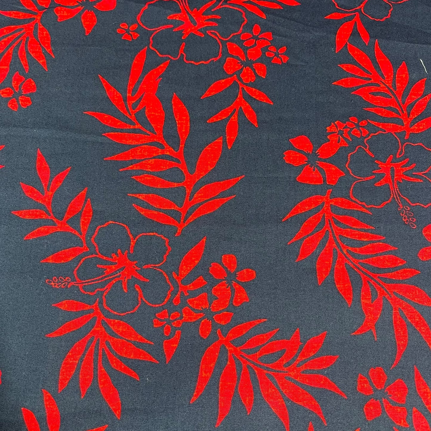 Red Tropical 100% Cotton Quilting Dress Craft Costume Fabric 58" Wide By The Meter
