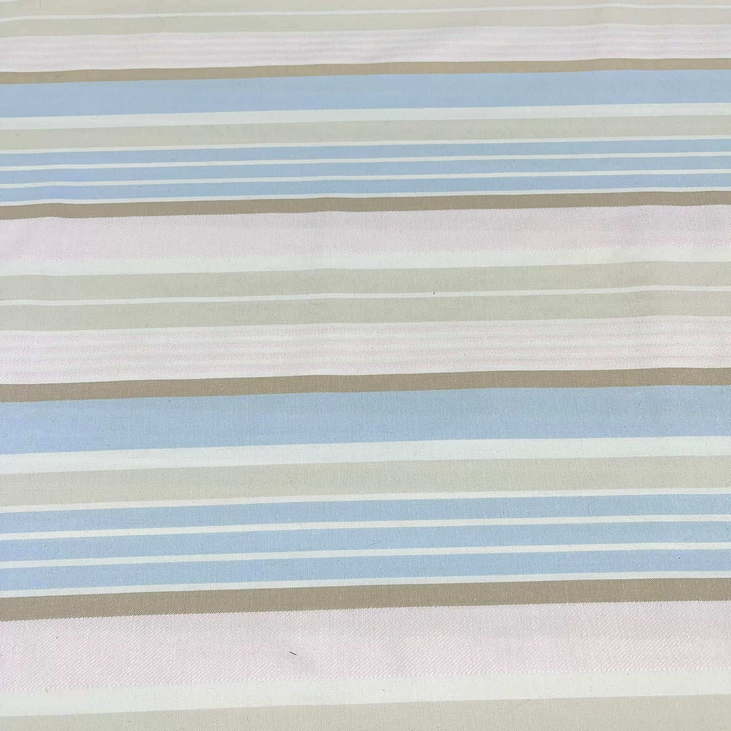 Coastal Pastel Stripe 100% Cotton Quilting Dress Craft Costume Fabric 58" Wide By The Meter