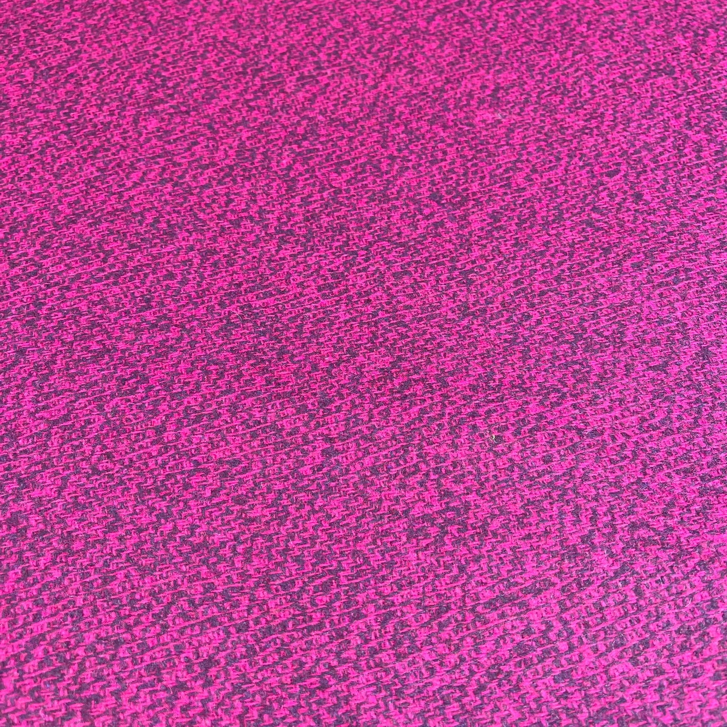 Fuchsia Crosshatch Weave Italian Wool Blend Fabric – Premium Coat, Jacket, Dress & Costume Material – 58" Wide By The Meter