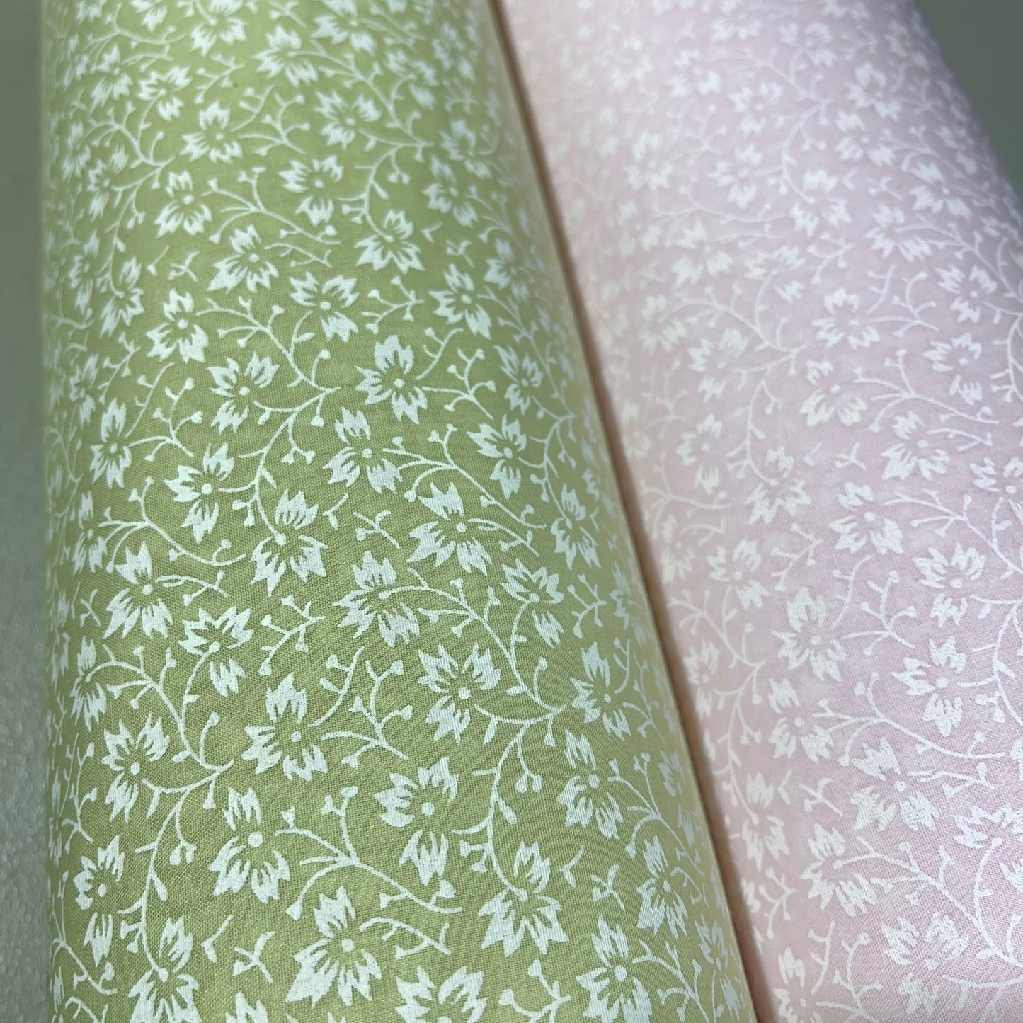 Ditsy Floral Chartreuse Paste Printed Polycotton Dressmaking & Craft Fabric 44" Wide By The Meter