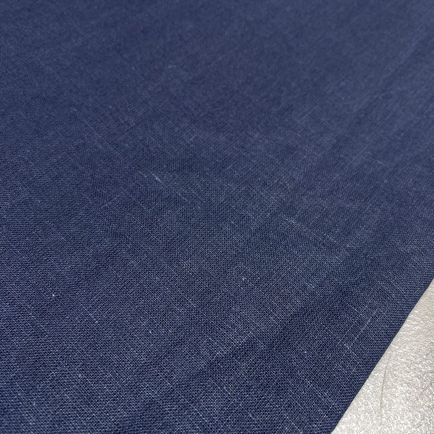 Midnight Blue 100% Pure Linen Dressmaking, Sewing, Costume Fabric 58" Wide By The Meter