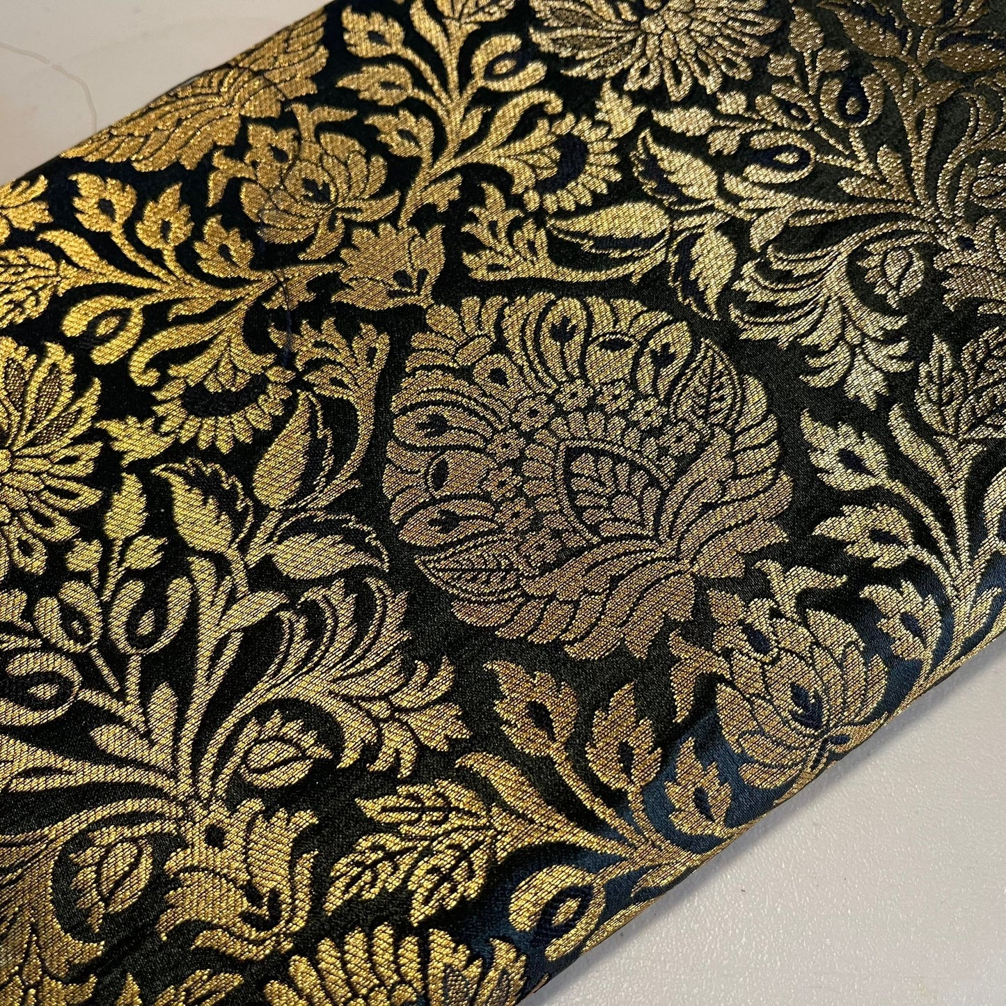 Damask Metallic Brocade Floral Fabric Dress Craft Costume Material 44" Wide By The Meter