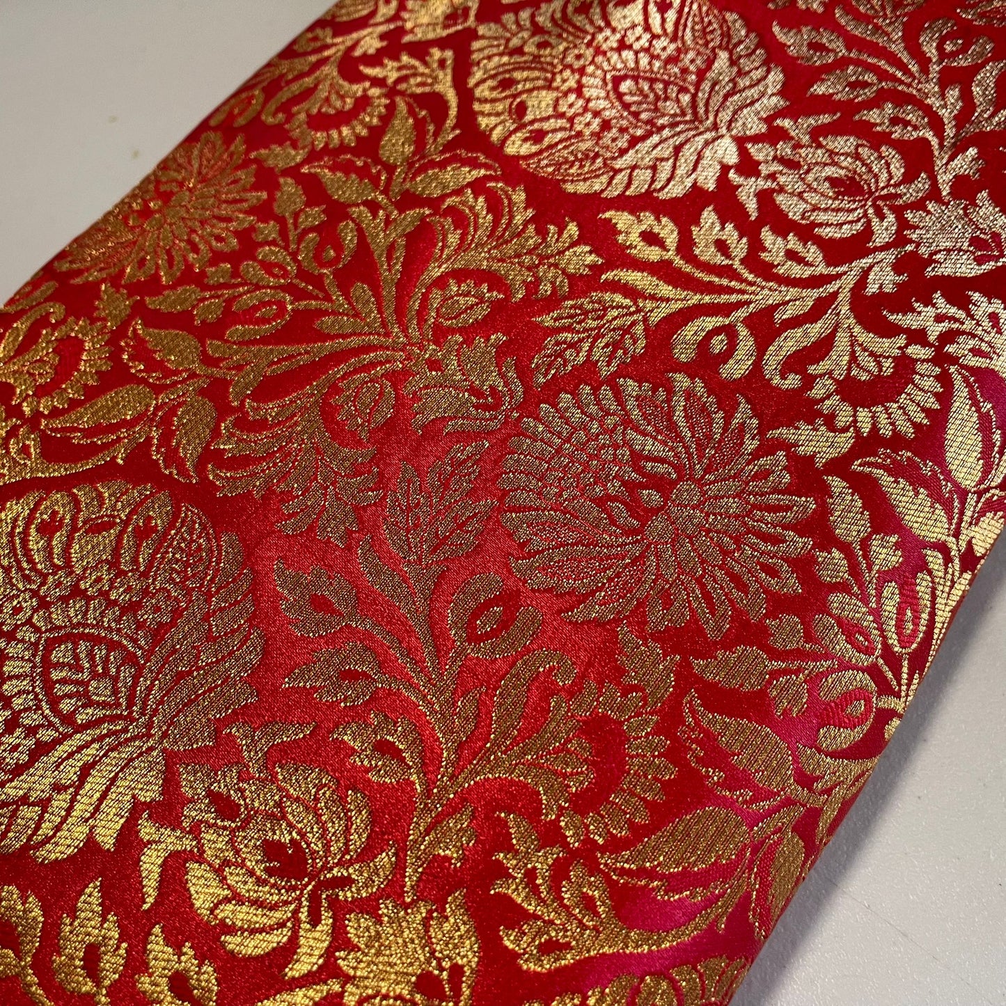 Damask Metallic Brocade Floral Fabric Dress Craft Costume Material 44" Wide By The Meter