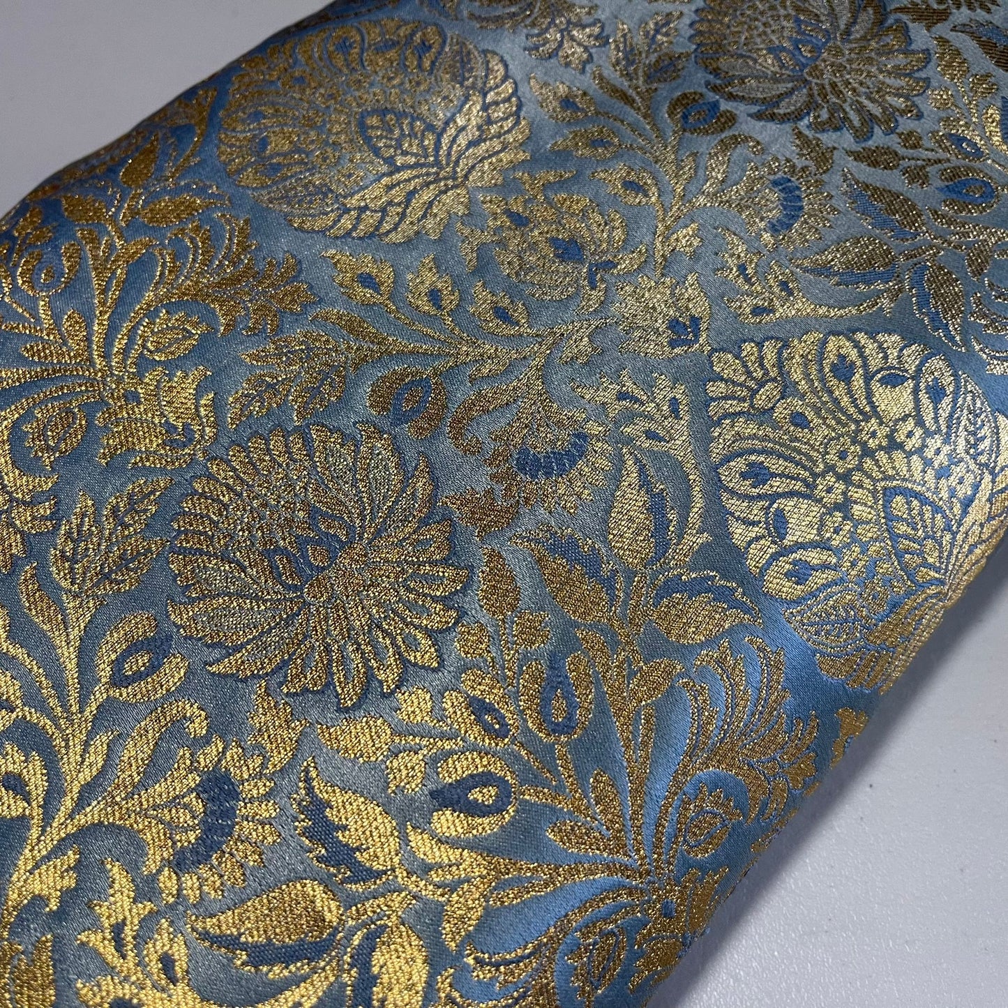 Damask Metallic Brocade Floral Fabric Dress Craft Costume Material 44" Wide By The Meter
