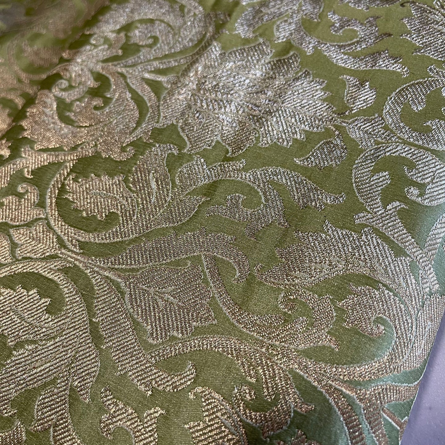 Damask Metallic Brocade Floral Fabric Dress Craft Costume Material 44" Wide By The Meter