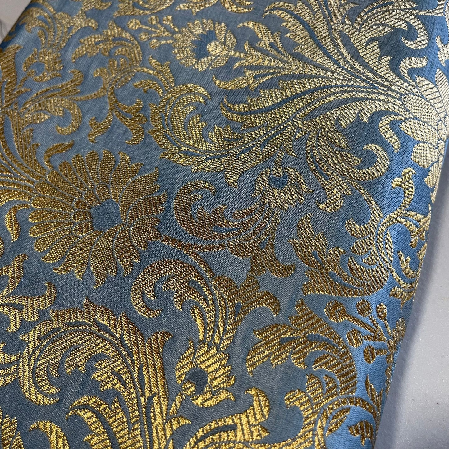 Damask Metallic Brocade Floral Fabric Dress Craft Costume Material 44" Wide By The Meter