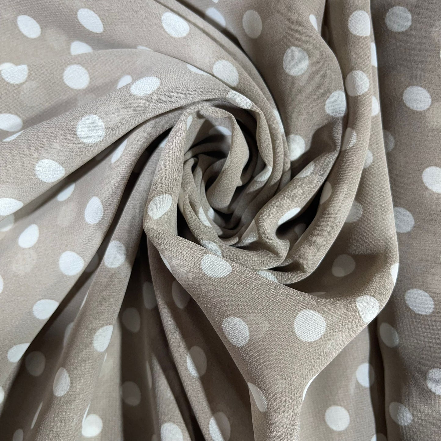 Polka Dot Crepe Chiffon Fabric Craft Dress Costume Material 58" Wide By The Meter