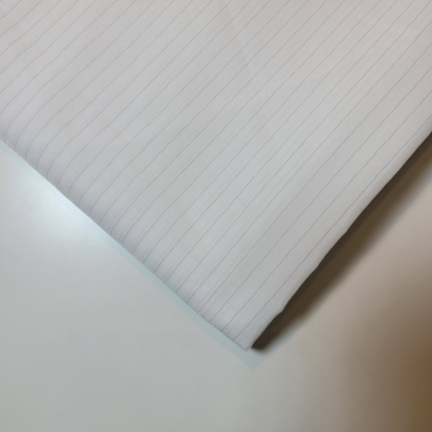 White Striped Antistatic Dress Lining Craft Costume Material 58" By The Meter