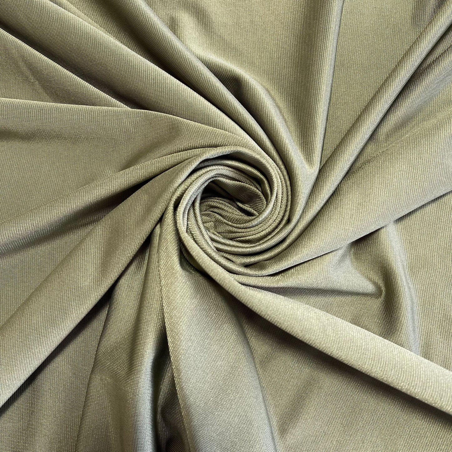 Khakifarbener, einfarbiger ITY Lycra Elasthan 4-Wege-Stretch Spandex Jersey Kleid Bastelstoff 58" Meterware