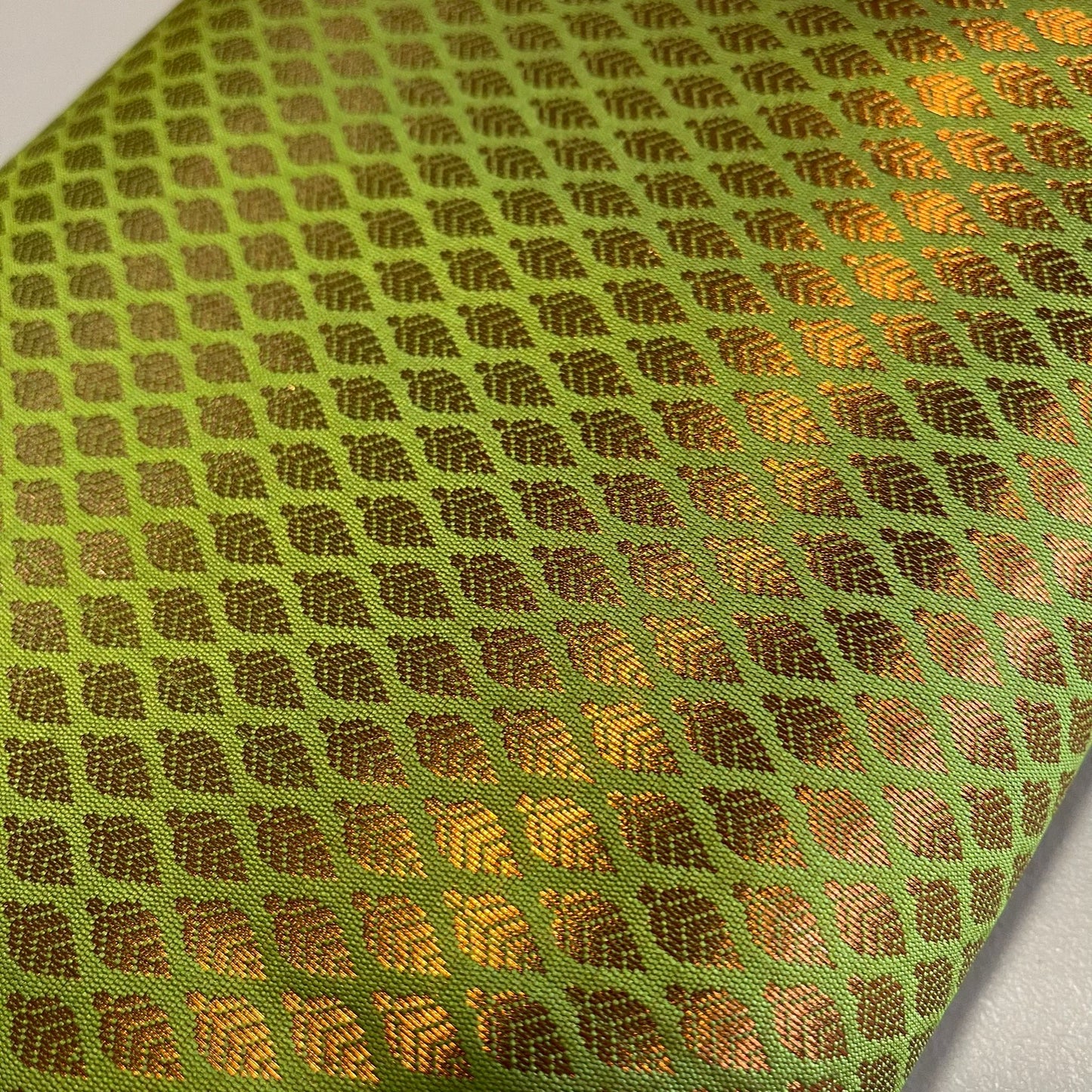 lime green brocade fabric uk