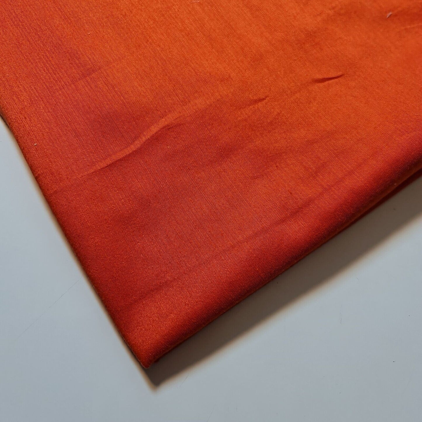 orange polyester cotton sateen fabric uk