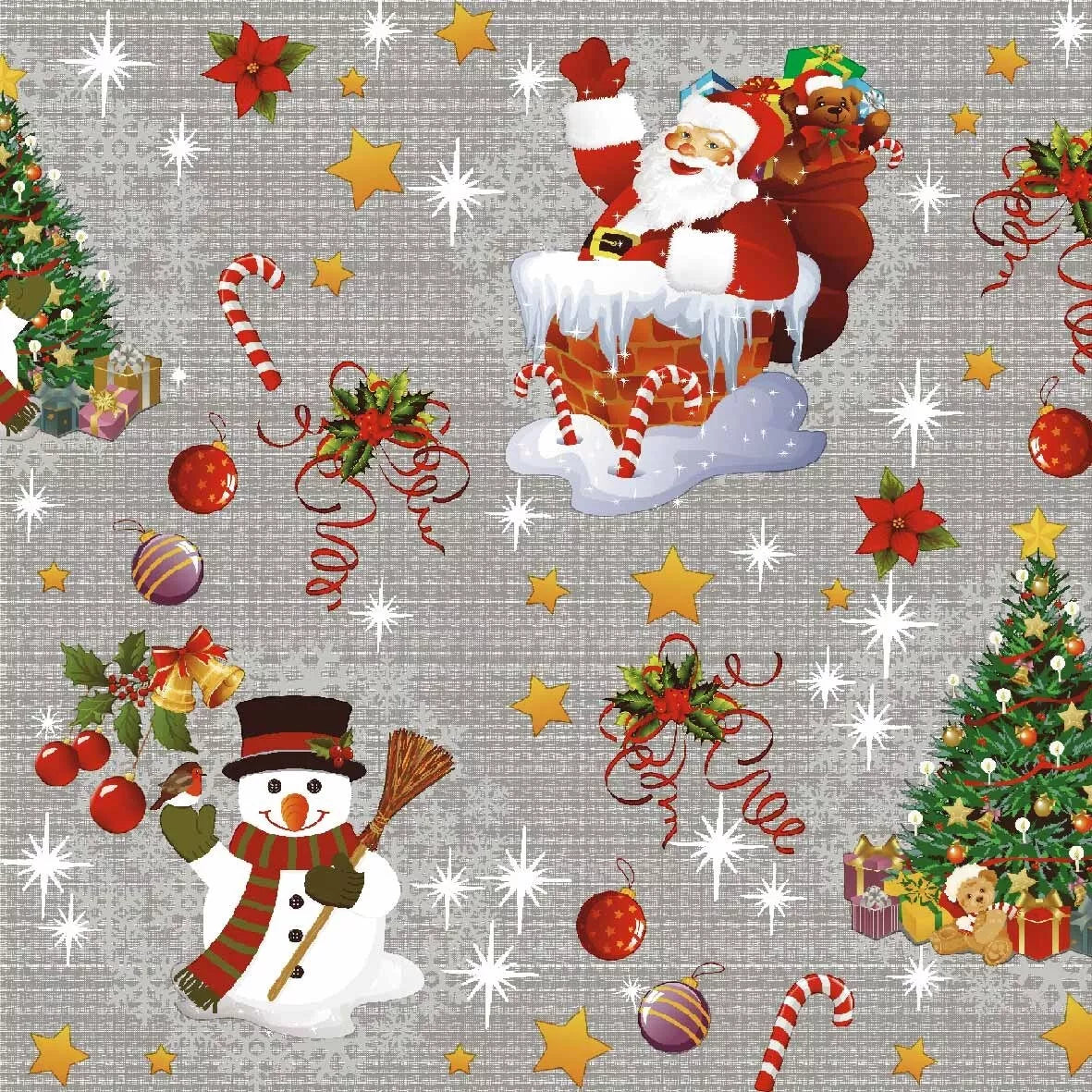 Polka Dot / Star Pattern PVC Vinyl Tablecloth Fabric – 58" Wide, Waterproof, Easy-Clean Party/Event Material By The Meter