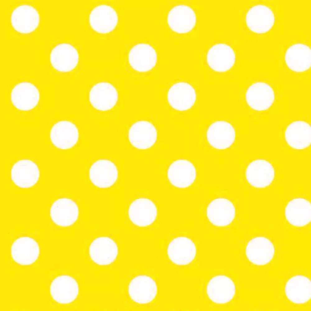 Polka Dot / Star Pattern PVC Vinyl Tablecloth Fabric – 58" Wide, Waterproof, Easy-Clean Party/Event Material By The Meter