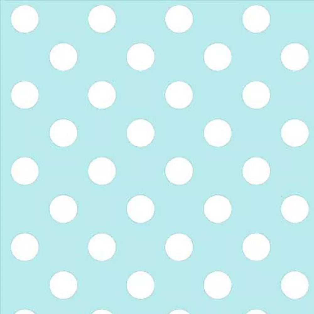 Polka Dot / Star Pattern PVC Vinyl Tablecloth Fabric – 58" Wide, Waterproof, Easy-Clean Party/Event Material By The Meter