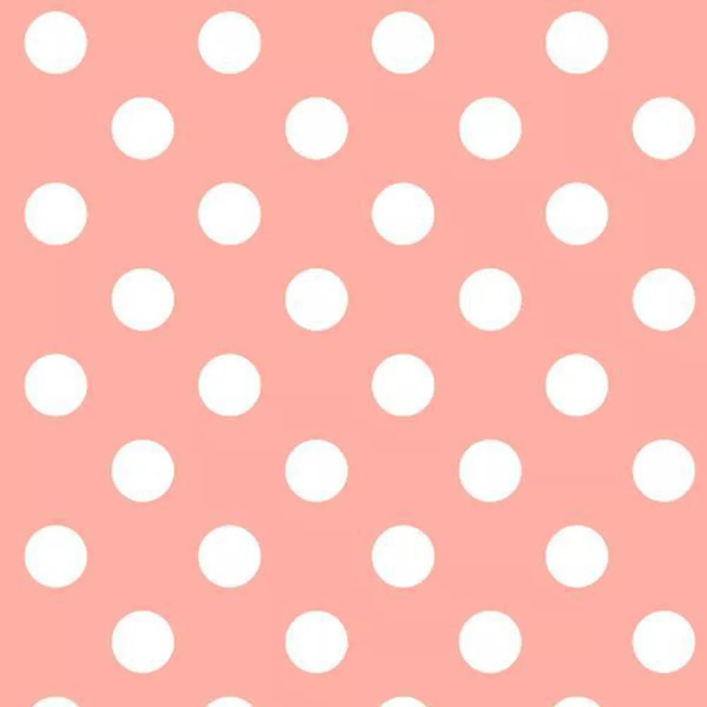 Polka Dot / Star Pattern PVC Vinyl Tablecloth Fabric – 58" Wide, Waterproof, Easy-Clean Party/Event Material By The Meter