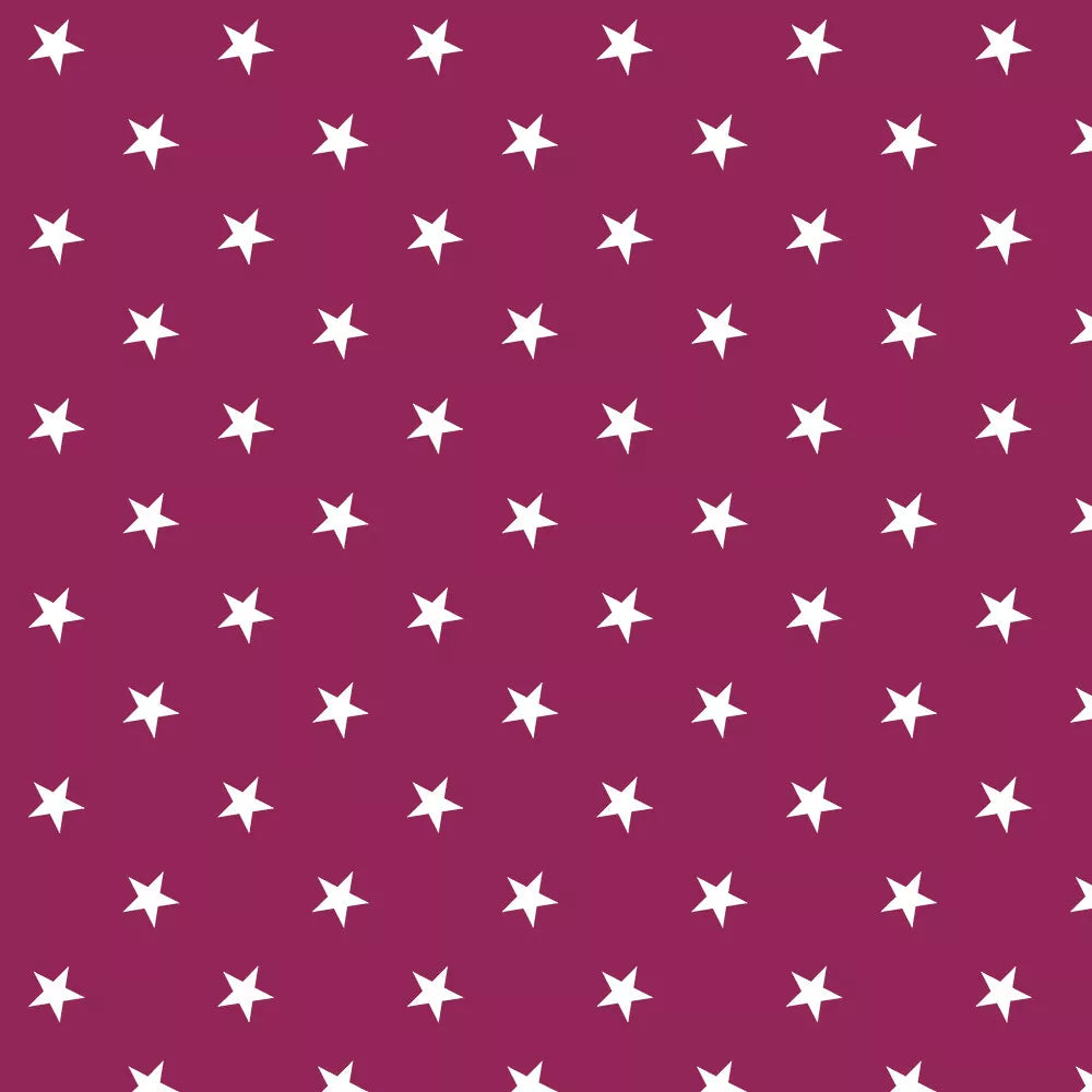 Polka Dot / Star Pattern PVC Vinyl Tablecloth Fabric – 58" Wide, Waterproof, Easy-Clean Party/Event Material By The Meter