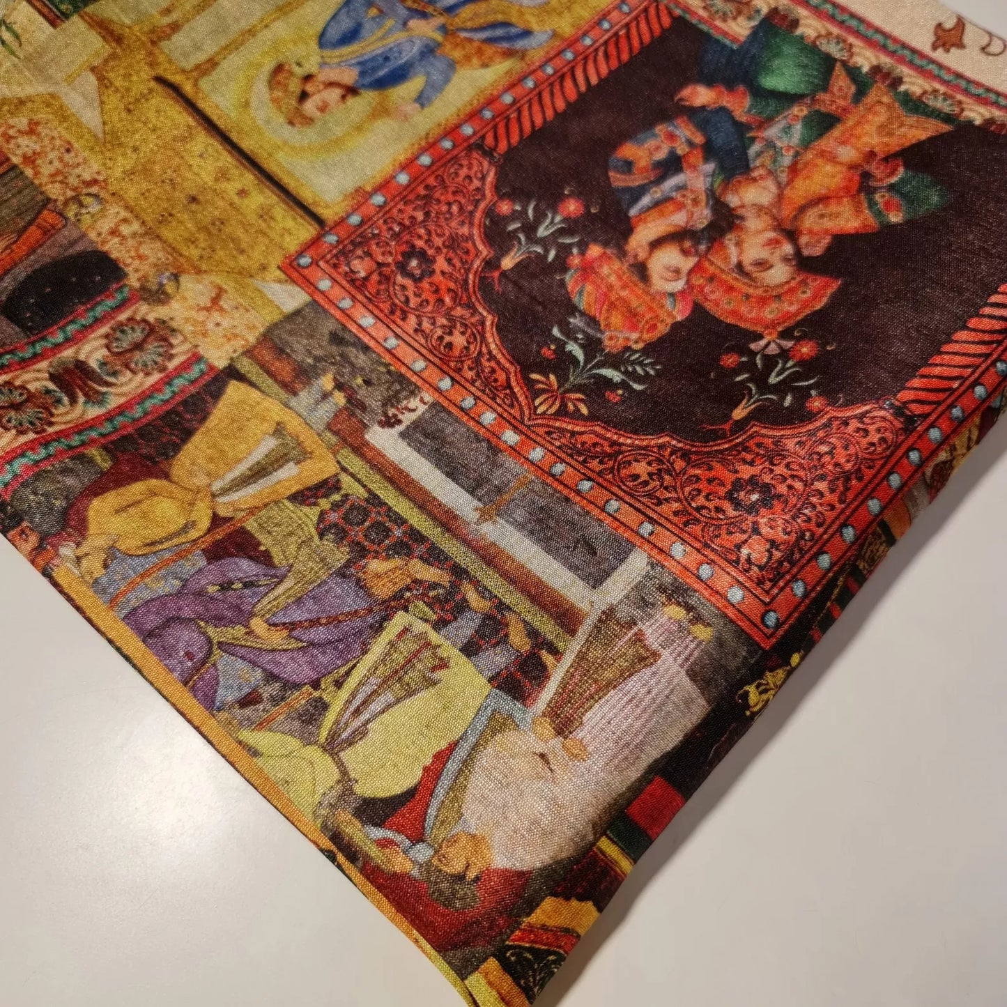 Polyester Raw Silk Material Freda Kahlo Dress Craft Quilting Fabric 44" By The Meter