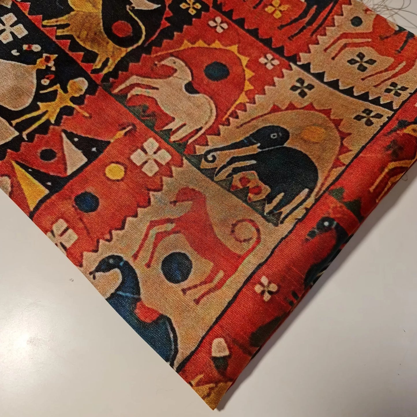 Polyester Raw Silk Material Freda Kahlo Dress Craft Quilting Fabric 44" By The Meter