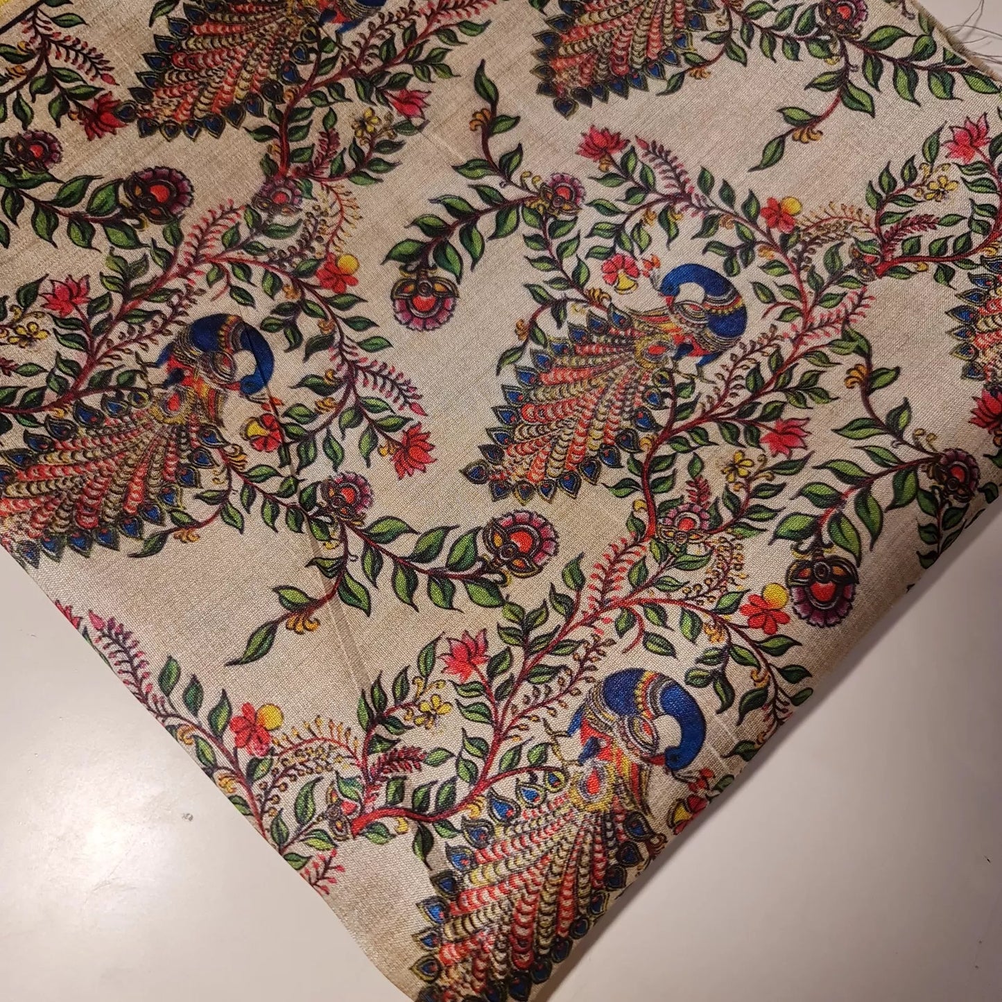 Polyester Raw Silk Material Freda Kahlo Dress Craft Quilting Fabric 44" By The Meter