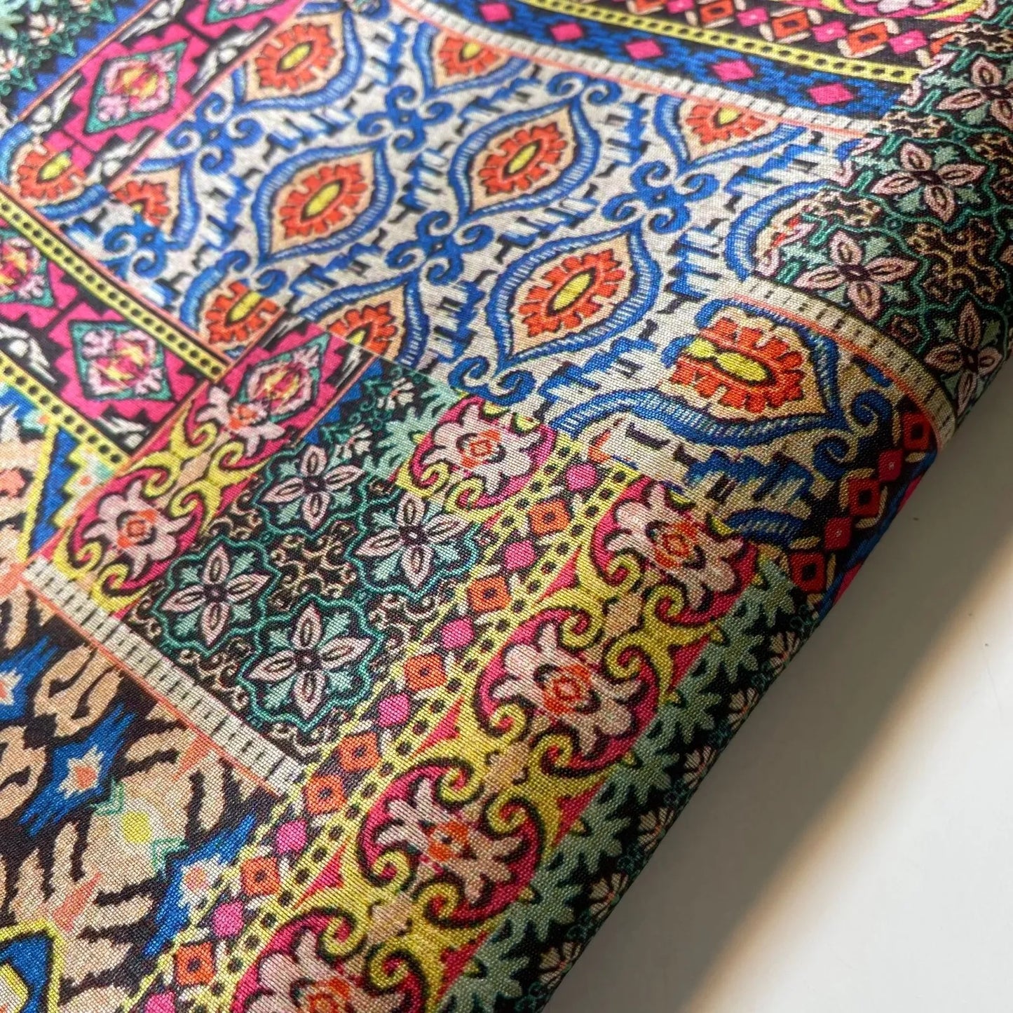 Polyester Raw Silk Material Freda Kahlo Dress Craft Quilting Fabric 44" By The Meter
