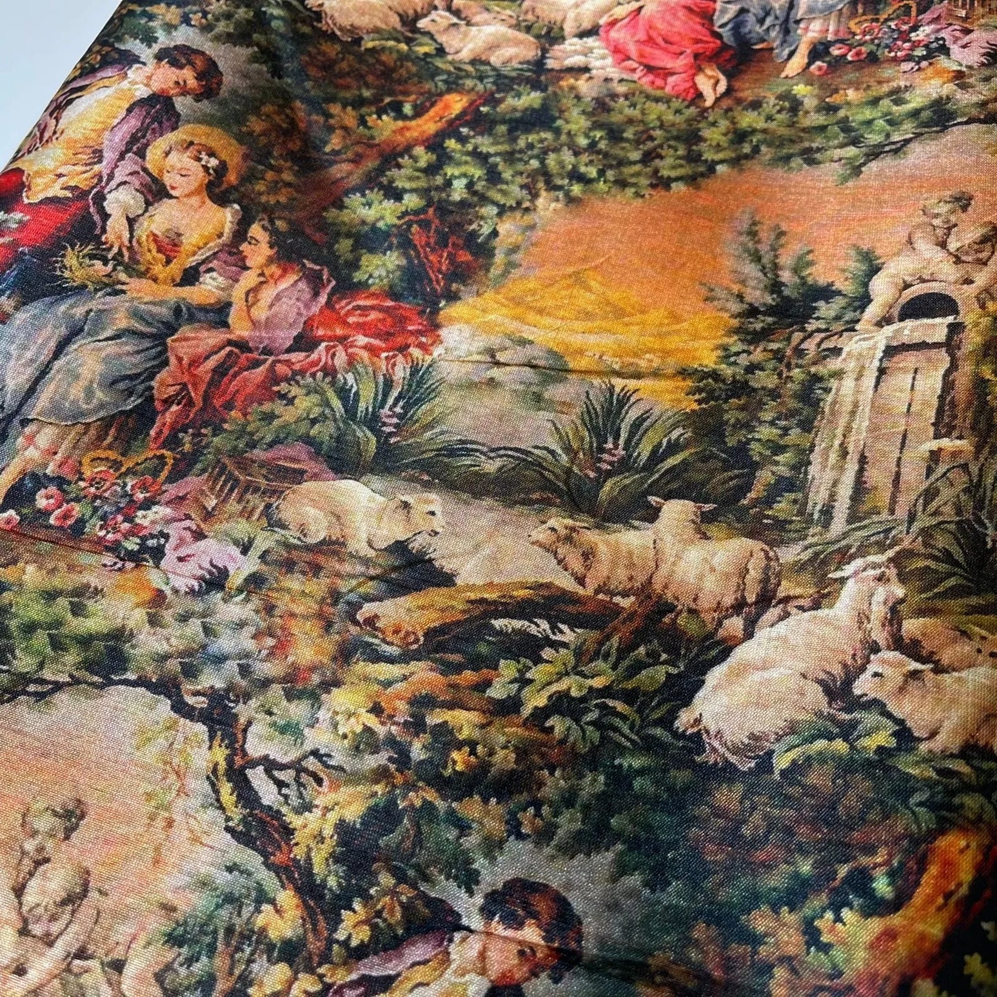 Polyester Raw Silk Material Freda Kahlo Dress Craft Quilting Fabric 44" By The Meter