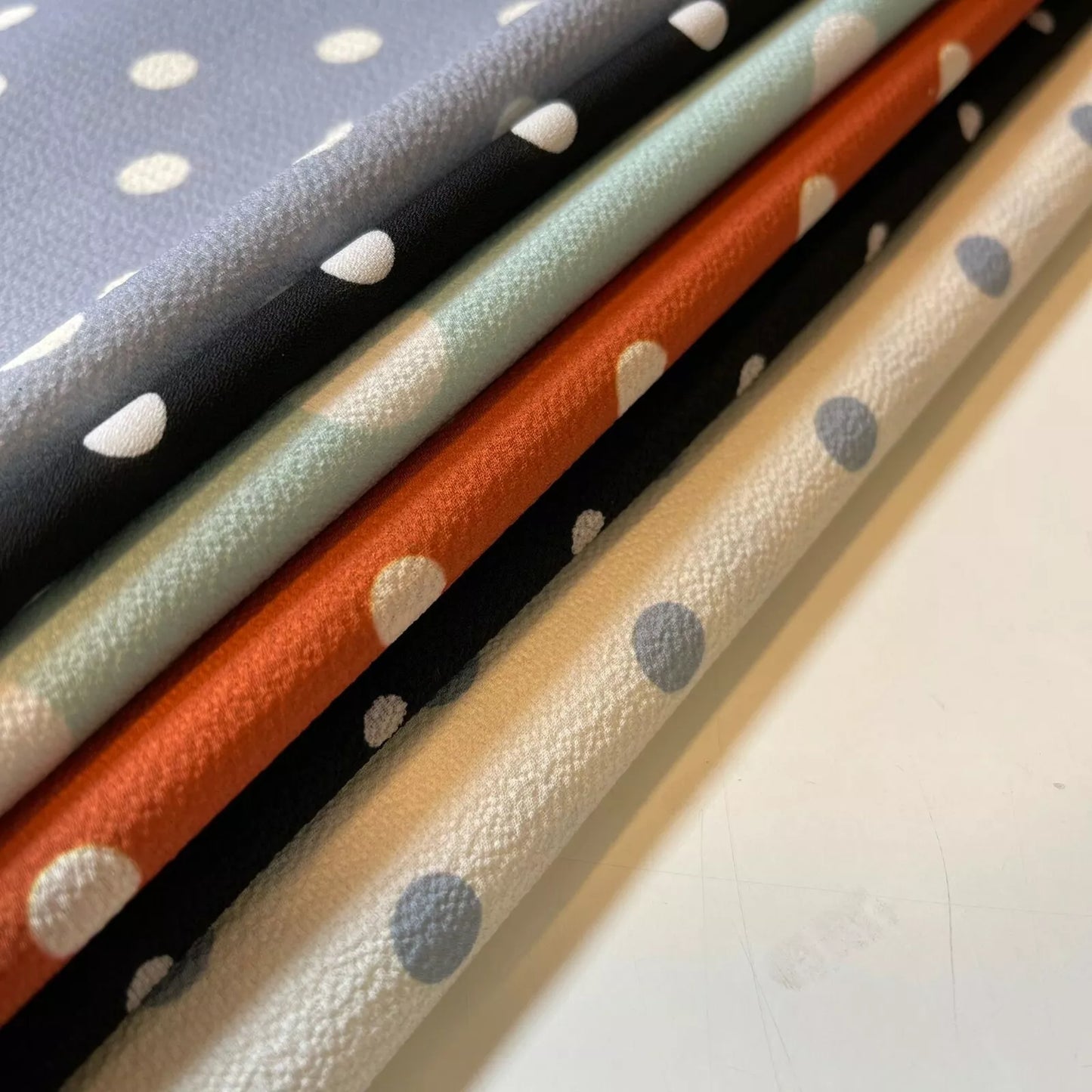 Polka Dot Crepe Chiffon Fabric Craft Dress Costume Material 58" Wide By The Meter