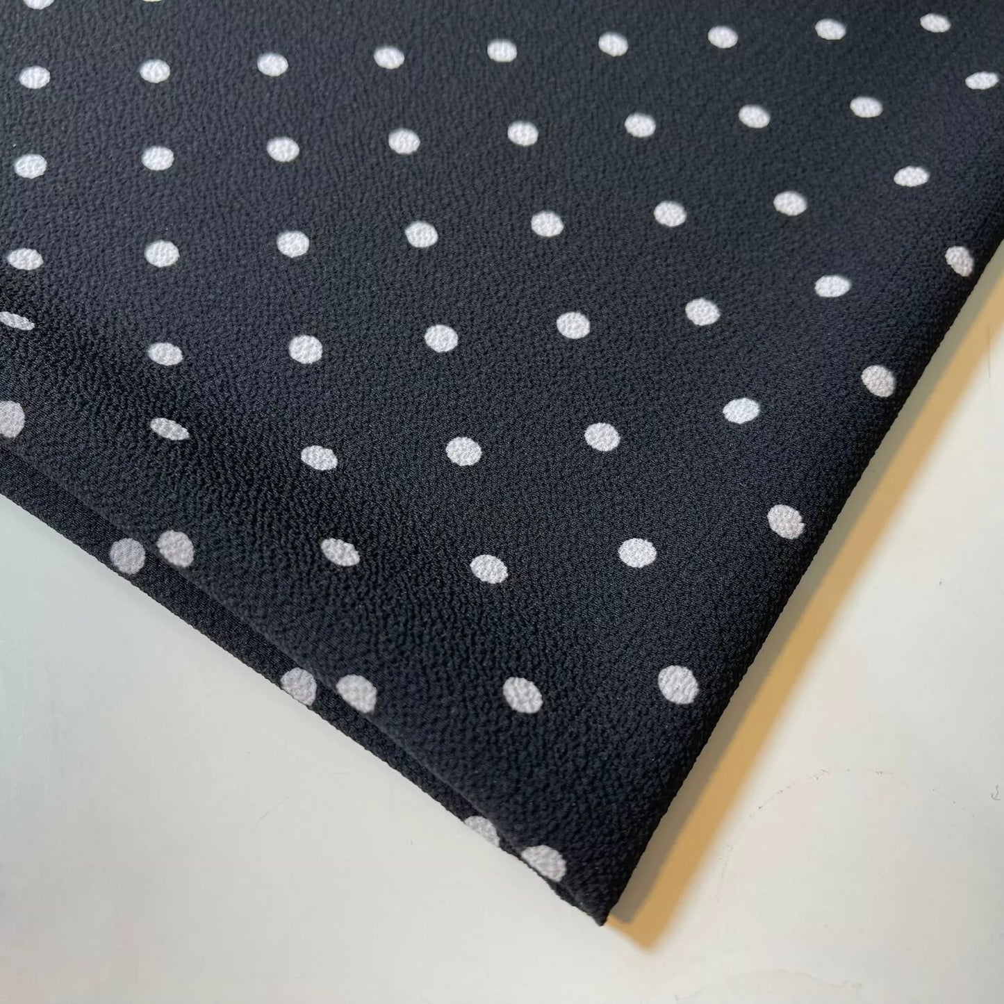 Polka Dot Crepe Chiffon Fabric Craft Dress Costume Material 58" Wide By The Meter