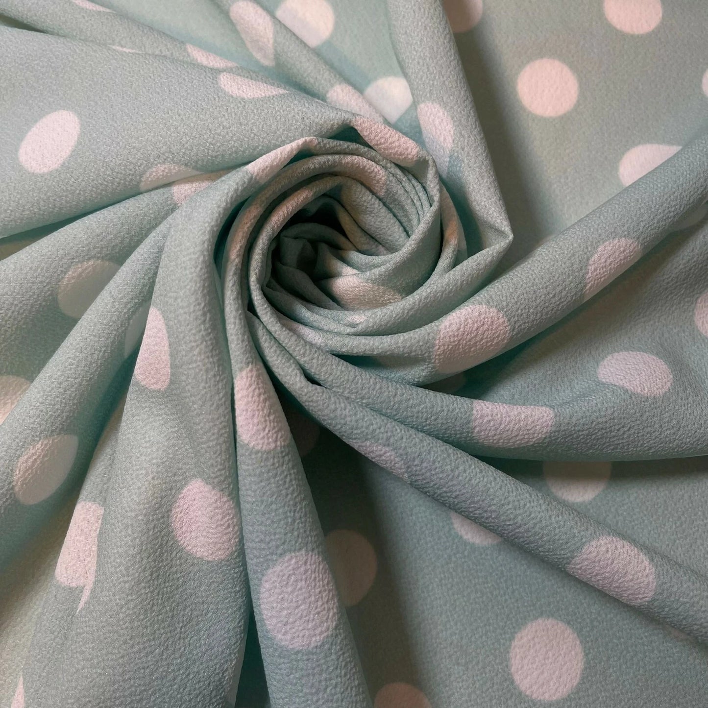 Polka Dot Crepe Chiffon Fabric Craft Dress Costume Material 58" Wide By The Meter