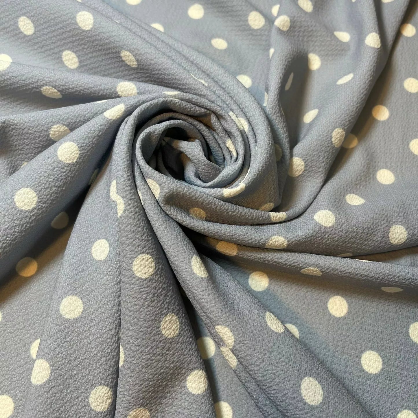 Polka Dot Crepe Chiffon Fabric Craft Dress Costume Material 58" Wide By The Meter