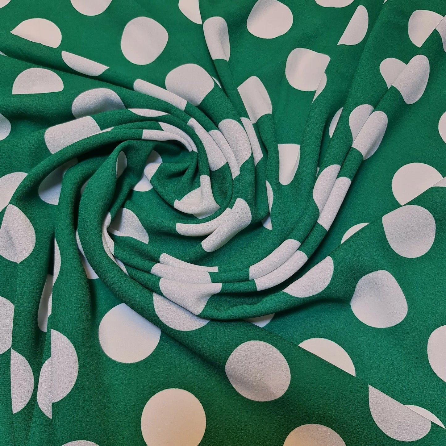 Polka Dot Crepe Chiffon Fabric Craft Dress Costume Material 58" Wide By The Meter