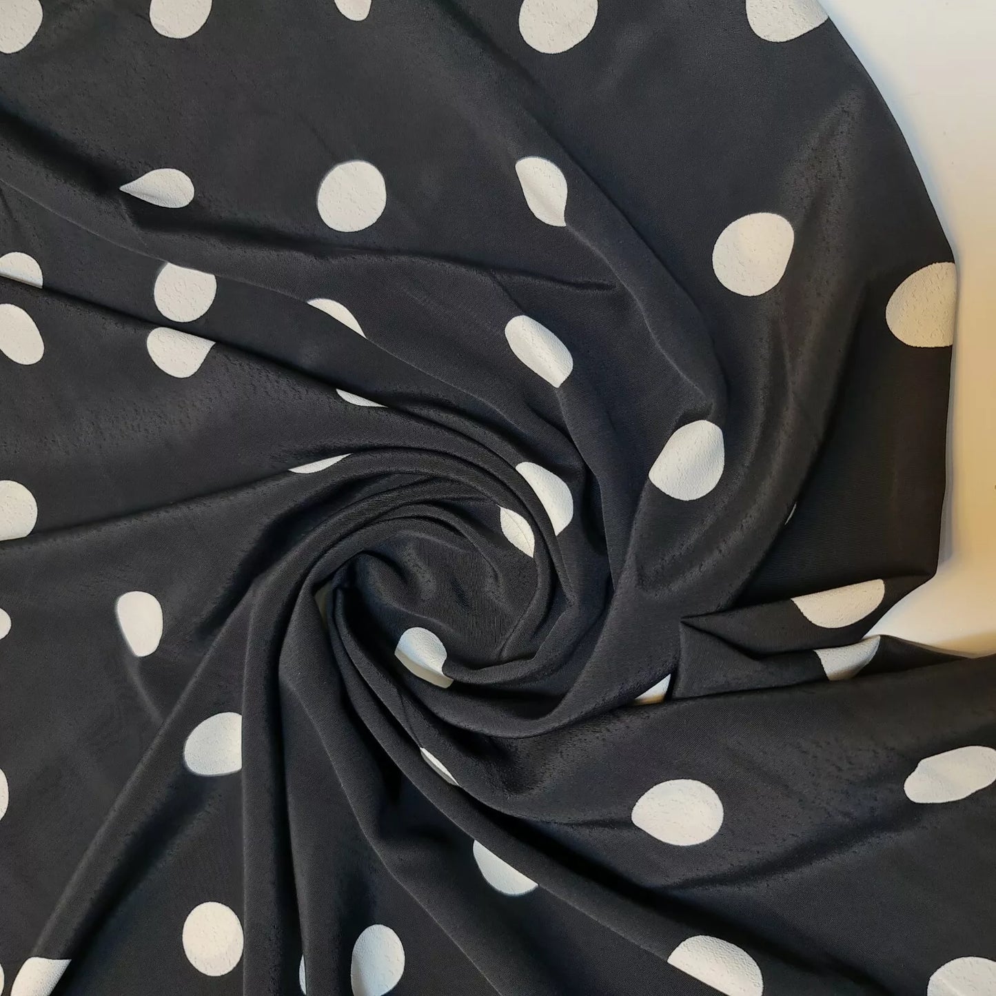 Polka Dot Crepe Chiffon Fabric Craft Dress Costume Material 58" Wide By The Meter