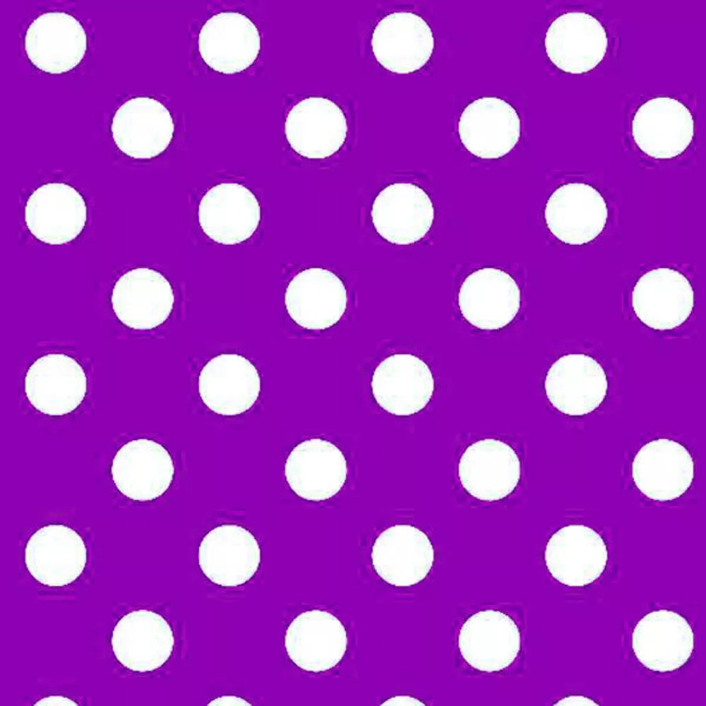 Polka Dot / Star Pattern PVC Vinyl Tablecloth Fabric – 58" Wide, Waterproof, Easy-Clean Party/Event Material By The Meter