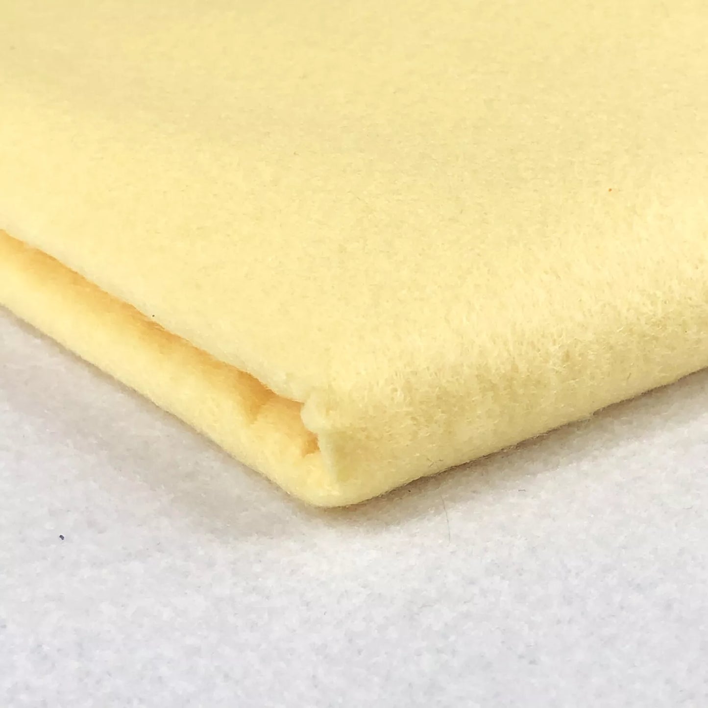 Pastel Yellow Felt Fabric Acrylic Art Craft Sewing Festive Decor Material 150cm Wide By Meter