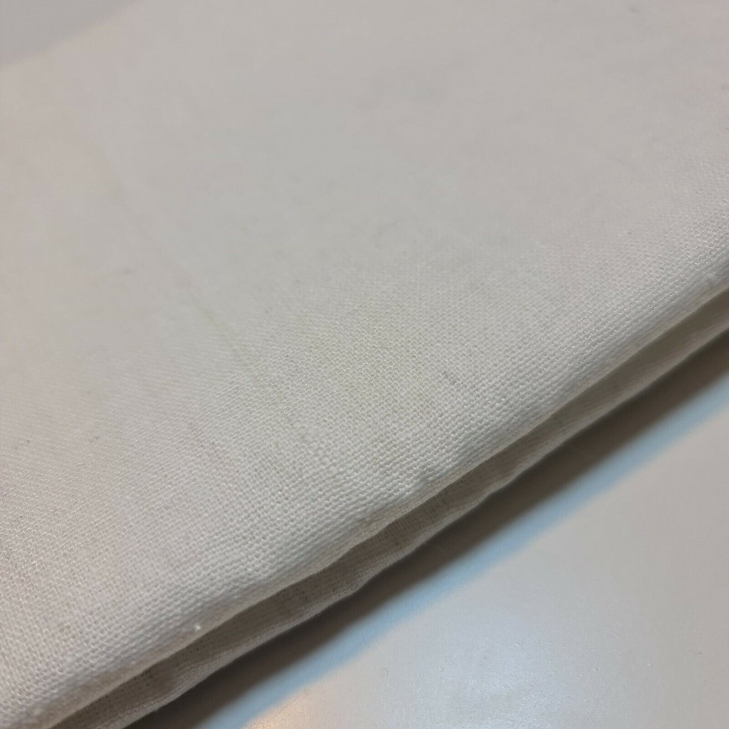 100% Cotton Calico Canvas  Fabric Natural Craft Patchwork Material 58" By Meter